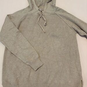 Beige color cozy and warm wool Hooded Sweater